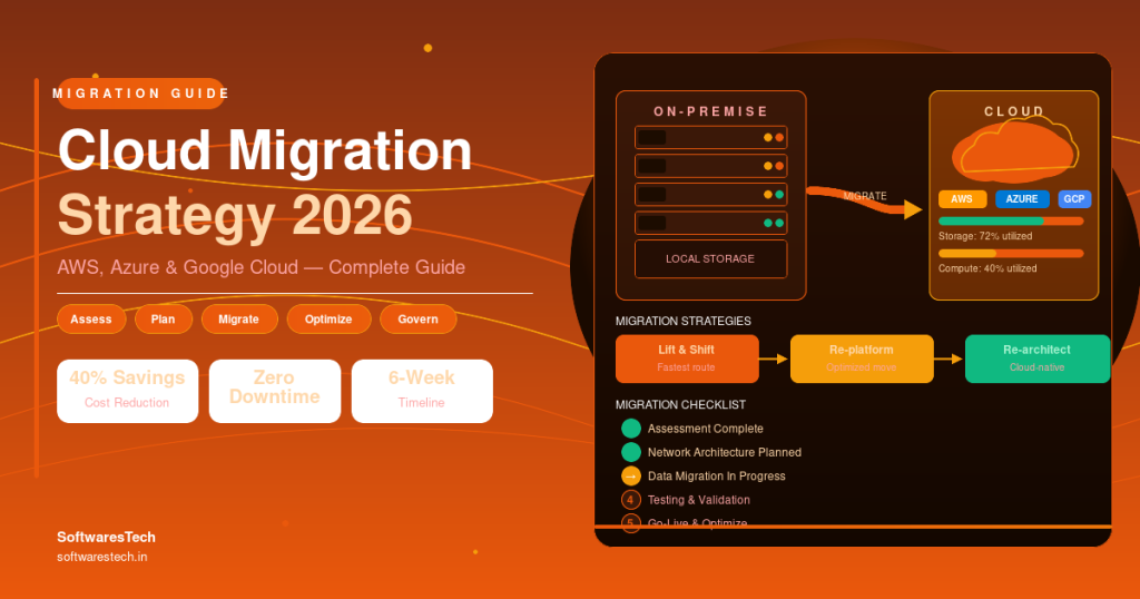 Cloud Migration Strategy in 2026: A Complete Guide for Businesses Moving to AWS, Azure, or Google Cloud