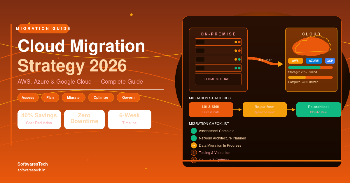 Cloud Migration Strategy in 2026: A Complete Guide for Businesses Moving to AWS, Azure, or Google Cloud