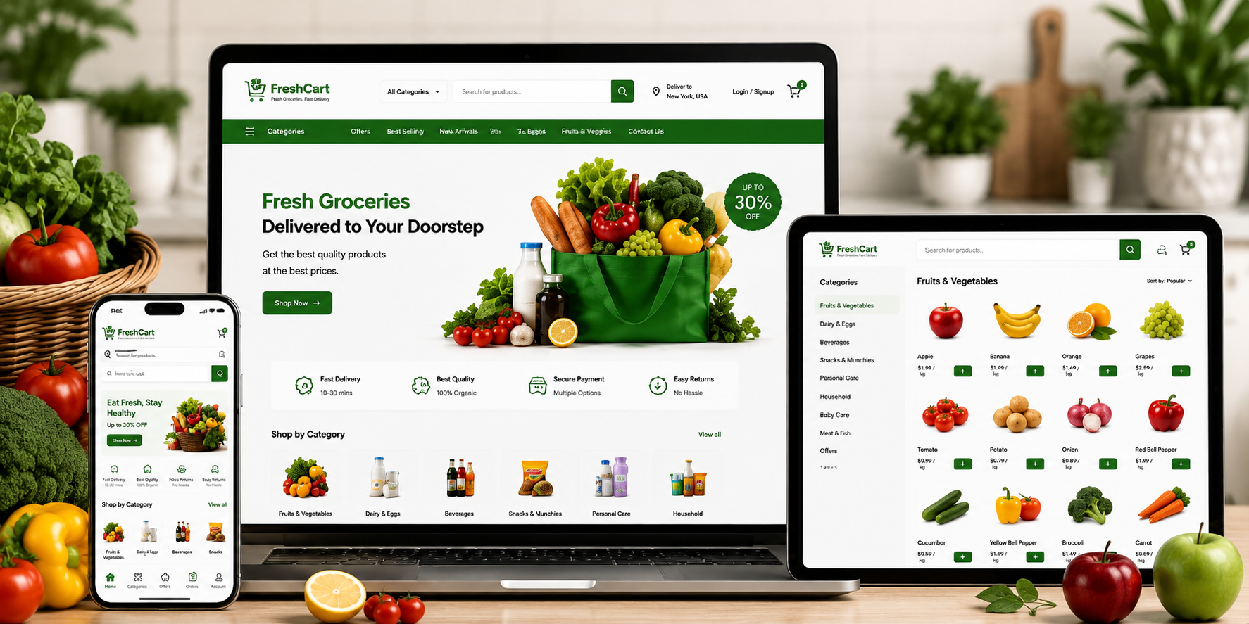 Grocery eCommerce Development Guide: How to Build a Successful Online Grocery Website & Mobile App in 2026