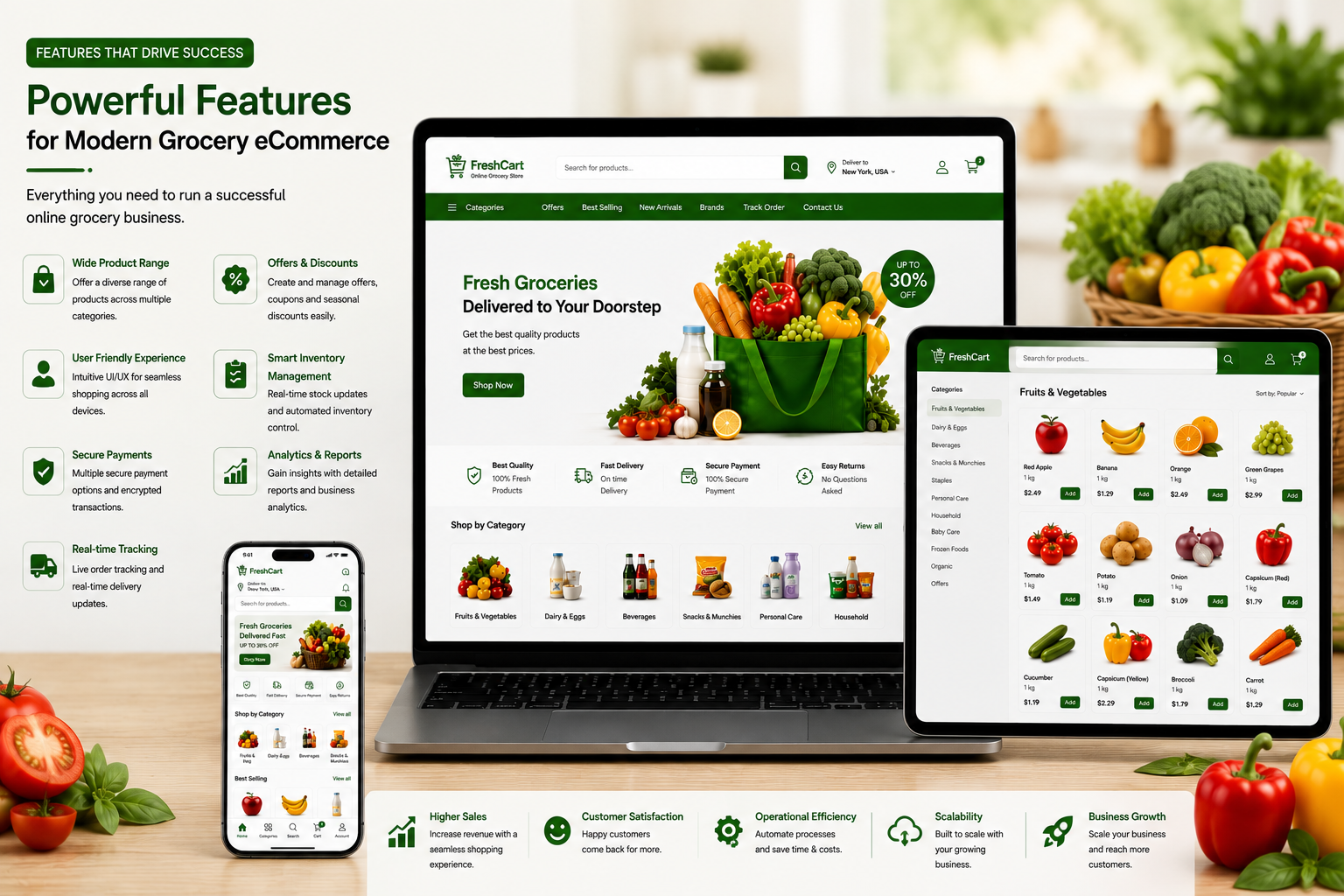 Essential Features of a Modern Grocery eCommerce Platform